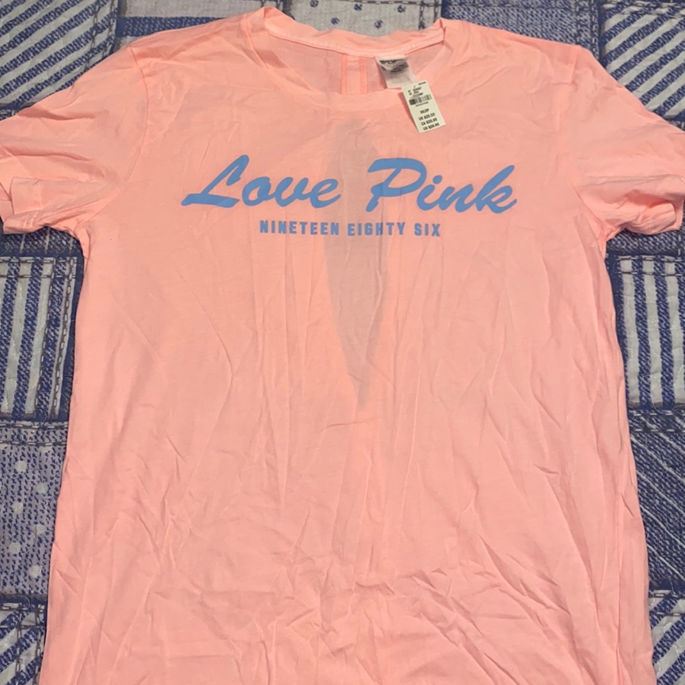 Brand new pink Victoria secret tee